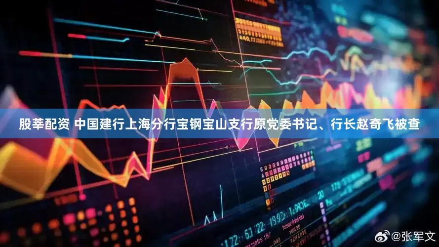 股莘配资 中国建行上海分行宝钢宝山支行原党委书记、行长赵奇飞被查